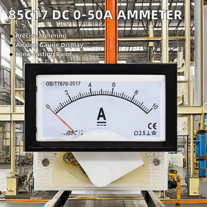 Ce chứng nhận lớp độ chính xác 2.5 Analog Bảng điều chỉnh Meter AC 0-10A Ampe kế tích cực tiêu cực DC 50A 200A 300A 400A +-con trỏ - Product Image 6