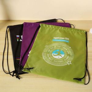 Sacs à cordon personnalisés promotionnels en nylon léger, polyester et Oxford pour le sport, les voyages, la gym et les cadeaux promotionnels - Product Image 3