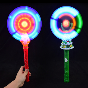 Decoración Navideña para Fiestas <span class=keywords><strong>de</strong></span> Año Nuevo, Varita <span class=keywords><strong>de</strong></span> Molino <span class=keywords><strong>de</strong></span> <span class=keywords><strong>Viento</strong></span> Giratoria <span class=keywords><strong>de</strong></span> 360 Grados con Patrón <span class=keywords><strong>de</strong></span> Muñeco <span class=keywords><strong>de</strong></span> Nieve y Papá Noel, Luces LED Intermitentes - Product Image 4