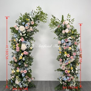 DKB usine artificielle en gros 2024 nouvelle soie artificielle mariage arc fleurs arc fleur panneau pour mariage - Product Image 2