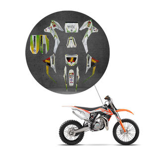 Kit de Gráficos y Calcomanías de <span class=keywords><strong>Vinilo</strong></span> <span class=keywords><strong>3M</strong></span> LINGQI de Personalidad Racing Compatible con Moto de Cross KT SX65 SX 65 2002-2008 - Product Image 6