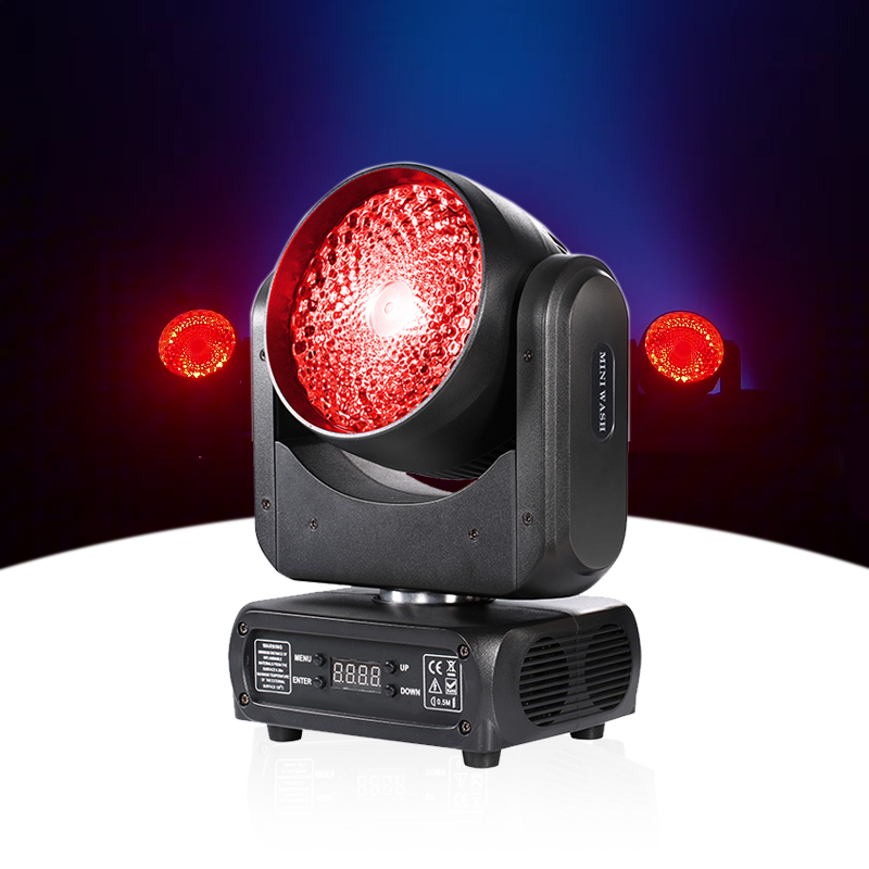 QSE Lighting Professional 120W LED Moving Head Wash Light Bar Lounge Tabletop Portable Stage Light DMX512 High CRI 90 6000K
