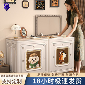 Clothing Organizer <b>Box</b> Foldable Large Capacity <b>Storage</b> Cabinet With Wheels For Home Use - Product Image 3