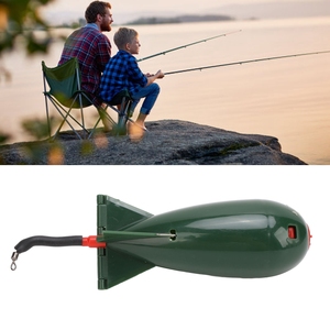Lanceur d'appâts de pêche en forme de fusée en PP pour la pêche à la carpe, grande bombe flottante porte-appâts, lanceur d'appâts S - Product Image 6