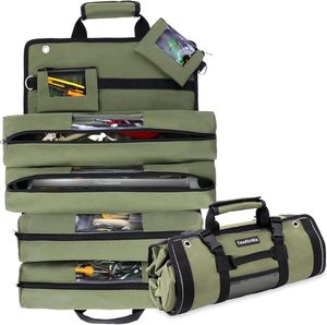 Échantillon gratuit Sac de rangement pour outils pliable et résistant Sac de transport pour outils en toile durable Sac de transport pour outils personnalisé à roulettes - Product Image 2