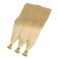 Extensions de cheveux russes en gros, type I-Tip, alignées aux cuticules, double épaisseur, avec mèches Balayage K-Tip