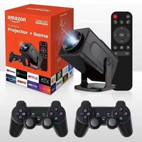 Projecteur de jeu LCD LED 4K LR HCS350 Pro 450 lumens 150 pouces Android 11 BT5.0 Zoom automatique 2 Go de RAM Rechargeable Portable Home Cinéma