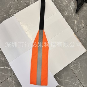 Bandera reflectante de alta visibilidad naranja para embarcaciones con correa negra para seguridad en kayak, material de PVC - Product Image 3
