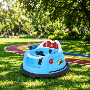 <span class=keywords><strong>Voiture</strong></span> tamponneuse électrique pour enfants, télécommandée, éducative, double propulsion, avec musique et éclairage, quatre roues motrices - Product Image 5