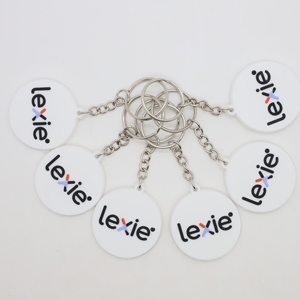 Custom Logo PVC <b>Keychain</b> Soft Rubber Tag for Hearing Health Clinics <b>Personalized</b> Healthcare Giveaway - Product Image 1