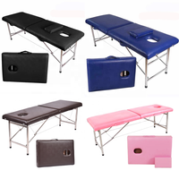 Haute qualité en acier inoxydable pliable Salon cils lit Offre Spéciale meubles chambre hôtel utilisation Durable métal Massage Bede Table