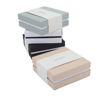Boîte cadeau en papier personnalisée de luxe avec logo, emballage cosmétique, boîte cadeau en carton blanc