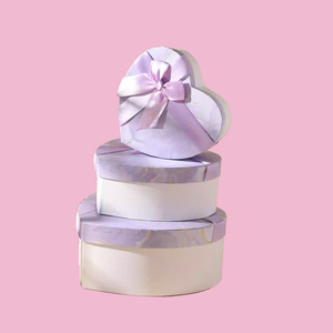 Hot bán màu hồng cao cấp lãng mạn hình trái tim hộp quà tặng với lớp phủ UV và miếng bọt biển lót hàng loạt tùy biến - Product Image 5