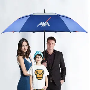 Shenzhen inovador atacado 30 polegadas grande à prova de vento, logotipo impressão grande de luxo promocional personalizado guarda-chuva de golfe
