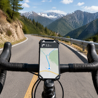 Soporte de silicona para teléfono de bicicleta, soporte giratorio de 360 ​​grados para teléfono móvil, soporte para manillar con forma de libélula para 4-7 teléfonos