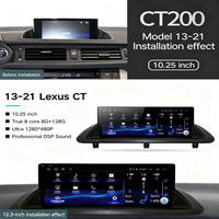 Sistema Multimedia para Auto con Android 13 de 10.25 Pulgadas para Lexus CT200H 2011-2019, Carplay, 4G, MP4, Bluetooth, GPS Integrado y Asistente de Reversa