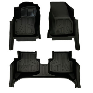 Tappetini Auto Antiscivolo Avvolgenti per Soglia Porta, Misura Personalizzata, Copertura Completa 5D, Per Tutte le Stagioni, in TPE Spessore 3.5mm, Set 3 Pezzi, per <span class=keywords><strong>Skoda</strong></span> <span class=keywords><strong>Karoq</strong></span> - Product Image 1
