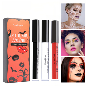 Set de Brillo Labial Mate de Larga Duración para Halloween, Tamaño Regular, Venta al por Mayor, Impermeable, No se Transfiere, No se Desvanece - Product Image 3
