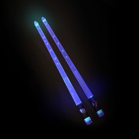 Baguette de batterie lumineuse multicolore 5A LED avec interrupteur Baguettes rechargeables USB