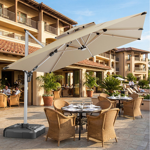 Sombrilla de Patio Plegable Impermeable de 4x3 Metros con Color Personalizado HANYI, <span class=keywords><strong>Base</strong></span> Giratoria con Inclinación, Parasol de Aluminio para Jardín, para Uso en Hoteles - Product Image 6