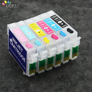 6 Màu Sắc Máy In Hộp Mực Cho <span class=keywords><strong>Epson</strong></span> RX585 RX685 RX560 <span class=keywords><strong>R265</strong></span> Nạp Lại Mực Cartridge Mực Với <span class=keywords><strong>Chip</strong></span> <span class=keywords><strong>Auto</strong></span> <span class=keywords><strong>Reset</strong></span> - Product Image 4