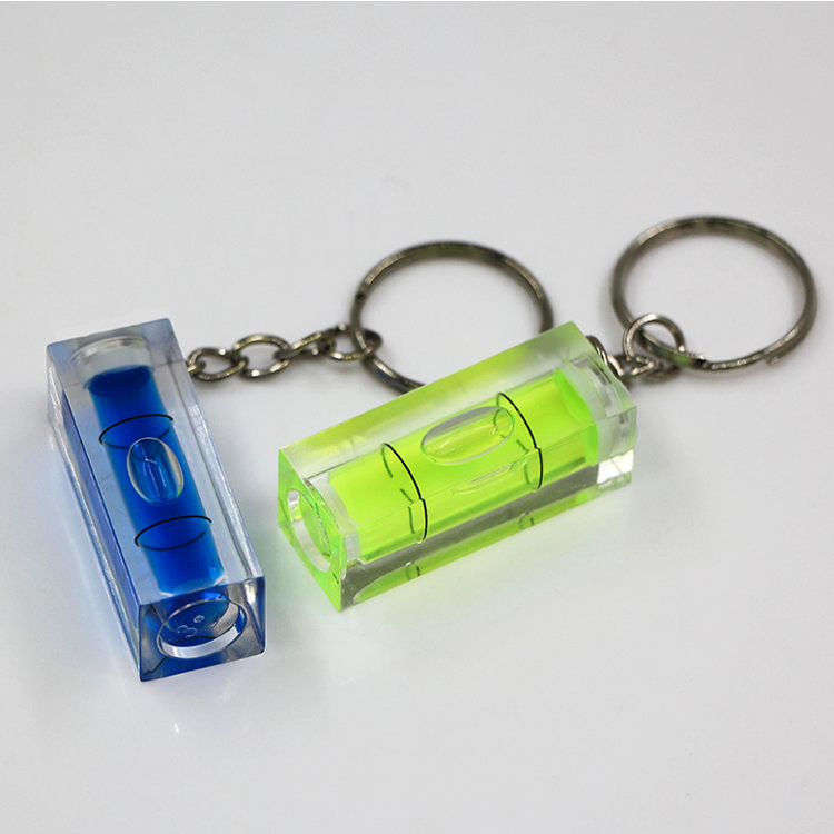 Kabelmeister Mini Spirit Level With Keyring - Neon Colored For Easy Finding