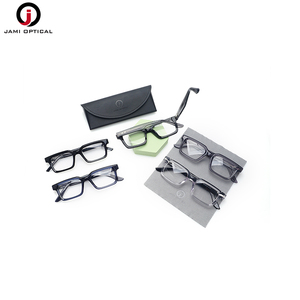 Bán Hot hình chữ nhật Acetate quang khung unisex kính khung cổ điển kính Acetate Eyewear Retro Acetate Kính mắt - Product Image 2