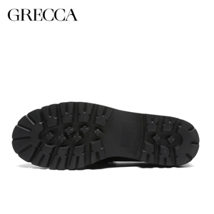 Mocassini eleganti da <span class=keywords><strong>donna</strong></span> con tacco 1, in pelle verniciata, suola spessa antiscivolo, in montone, con punta personalizzata, alla moda, stile <span class=keywords><strong>Derby</strong></span> - Product Image 2