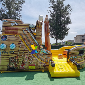 Thương mại tàu cướp biển <span class=keywords><strong>Inflatable</strong></span> <span class=keywords><strong>Bouncer</strong></span> bouncy nhảy lâu đài tàu cướp biển thư bị trả lại Nhà trượt nước để bán - Product Image 5