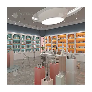 Mdf Wood Commercial Booth Oem Design mit Größe Kosmetik Parfüm Vitrine