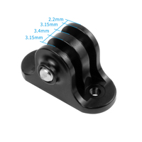Fahrradcomputer Actionkamera Aluminiumlegierung Halterung Adapter für Gopro