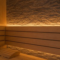 Cabine de sauna traditionnelle d'intérieur en bois massif de pruche canadienne pour 4-5 personnes, sauna sec familial, vente en gros directe usine