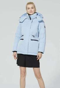 Vestes d'hiver rembourrées en duvet de canard avec logo personnalisé pour femmes, manteaux à <span class=keywords><strong>capuche</strong></span> épais et brillants noirs - Product Image 6