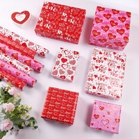 Cinta Hari Valentine kerajinan kertas bunga hadiah kemasan pesta pernikahan dekorasi perlengkapan ulang tahun liburan hadiah kemasan kertas,