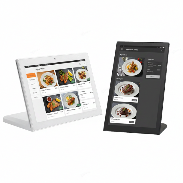 10.1-Inch L-Shaped Vertical Android Tablet with Wi-Fi & RK3566 for Restaurant Digital Menu