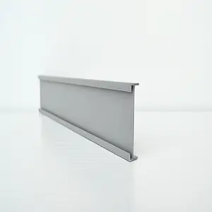 Plastic price data strip label holder for double wire shelf channel for supermarket