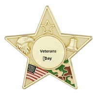 Broches personnalisées en émail pour la Journée des Vétérans, drapeau américain, aigle, badge métallique, broche souvenir commémorative pour collection ou cadeau