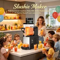 Machine à granita à réservoir unique pour comptoir, contrôle numérique, pour boissons glacées, idéale pour la maison, la cuisine et les fêtes