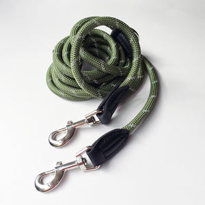 Correa de entrenamiento personalizada para caminar para dos perros con cuerda de nailon reflectante multifunción, patrón sólido, características personalizadas, correa para perros - Product Image 6