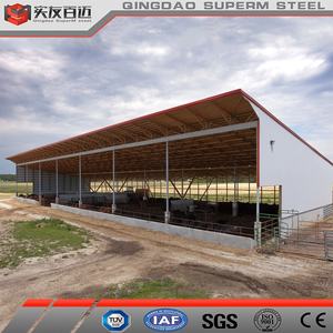 Bâtiment à structure en acier <span class=keywords><strong>Boeuf</strong></span> Veau Vache Étable laitière Maison préfabriquée Hangar de <span class=keywords><strong>grange</strong></span> - Product Image 4