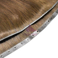 Extensions de cheveux à trame invisible, trame simple, cheveux vierges Remy 100% alignés sur les cuticules, lisses et soyeux