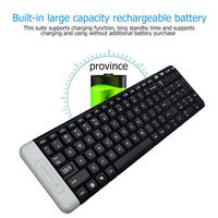 Keyboard Nirkabel Logitech K230 2.4G Asli 100% Mini Keyboard Dengan Receiver Unifying Dengan Baterai untuk Ipad