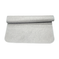 Matelas en feutre non tissé 100 % polyester, populaire, de haute qualité, résistant à l'humidité, écologique, respirant, doux, confortable, uni et léger