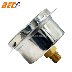 Beco Lagedrukmeter Voorflenspaneelbevestiging, 1/4 "Npt <span class=keywords><strong>2</strong></span>.5" Gelaatswijzerplaat Roestvrijstalen Behuizing 1/4 "Npt <span class=keywords><strong>2</strong></span>-1/<span class=keywords><strong>2</strong></span>" Wijzerplaat - Product Image 3