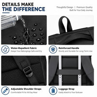 Tas Ransel Laptop Oxford Anti Air dengan Port Pengisian Daya USB, Multifungsi, Dua Cara Membawa, Kapasitas Besar, Unisex, untuk Bisnis dan Perjalanan
