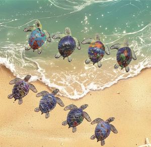 Tortuga Marina en el Océano, Muebles de Estilo Oceánico para Exhibición o Imán - Product Image 2