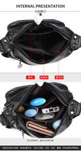 Promoción de Bolsos de Mano de Diseño de Lujo, Alta Calidad y Moda para Mujer, Bolsos de Hombro de Cuero PU para Damas - Product Image 6