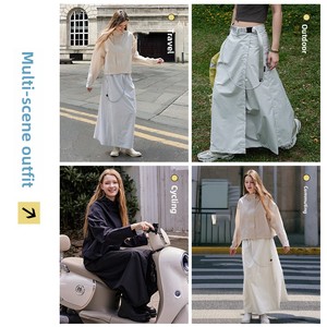 Las faldas de lluvia ultra finas personalizadas, Las faldas cortas impermeables y los pantalones de lluvia se pueden empaquetar como faldas cortas e impermeables a prueba de viento - Product Image 2