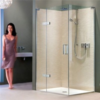 DAIYA aluminium wc porte douche en verre trempé balançoire