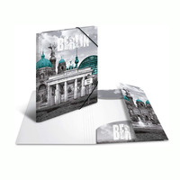 Dossier en plastique à couverture souple Dossier de fichiers décoratifs de luxe avec couches pour le stockage de documents